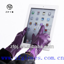 Wholesale low price high quality customized touch screen gloves leather